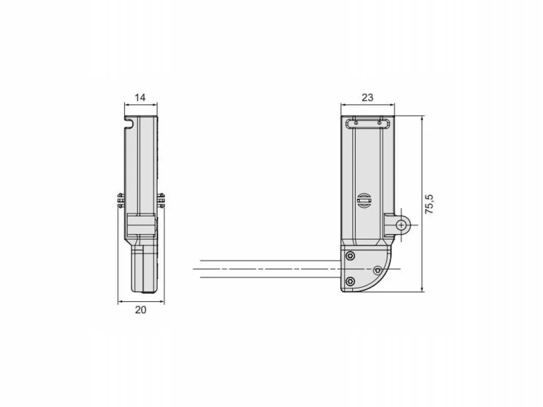 Becker Rollladenantriebe R-M05 mit Nothandkurbel-Anschluss Winkelstecker